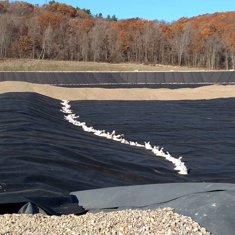 Fabrikpreis 100% reines hochdichtes Polyethylen Anti-Versickerung wasserdichte glatte strukturierte HDPE-Geomembran Teichfolie für Deponie Bergbau Damm Wasser See Teichauskleidung
