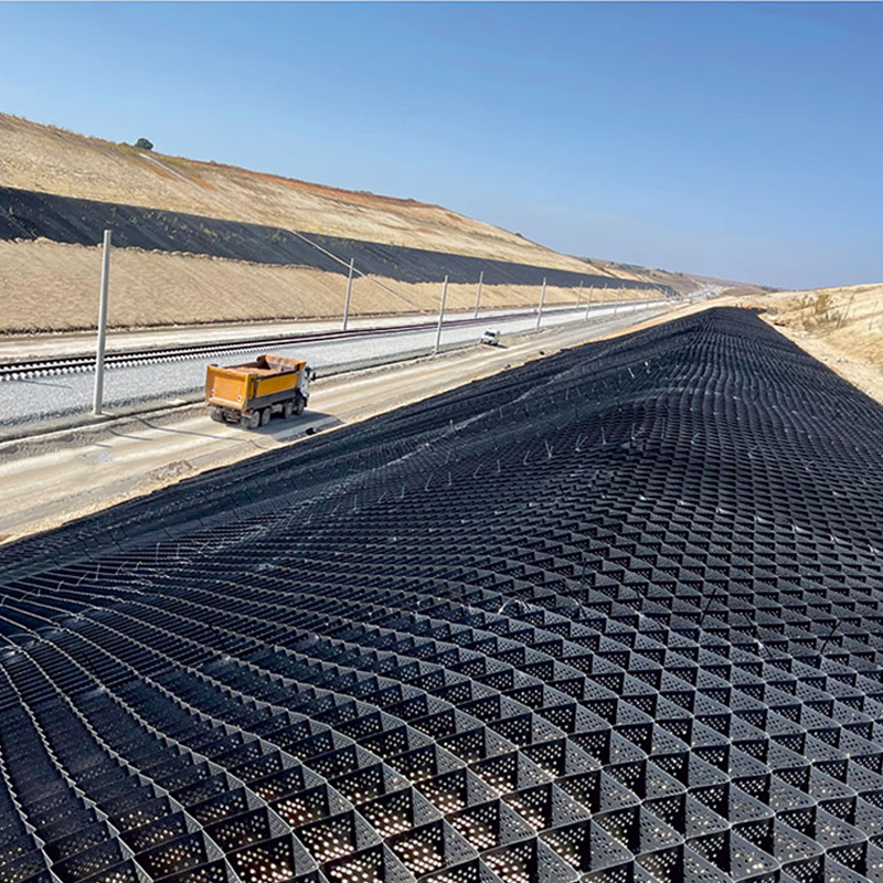 Kunststoff ASTM Standard Straßengitter Kies Honigsack HDPE Geocell zum Halten der Wand Verstärkung Hangschutz Auffahrt Geocell Erosionskontrolle