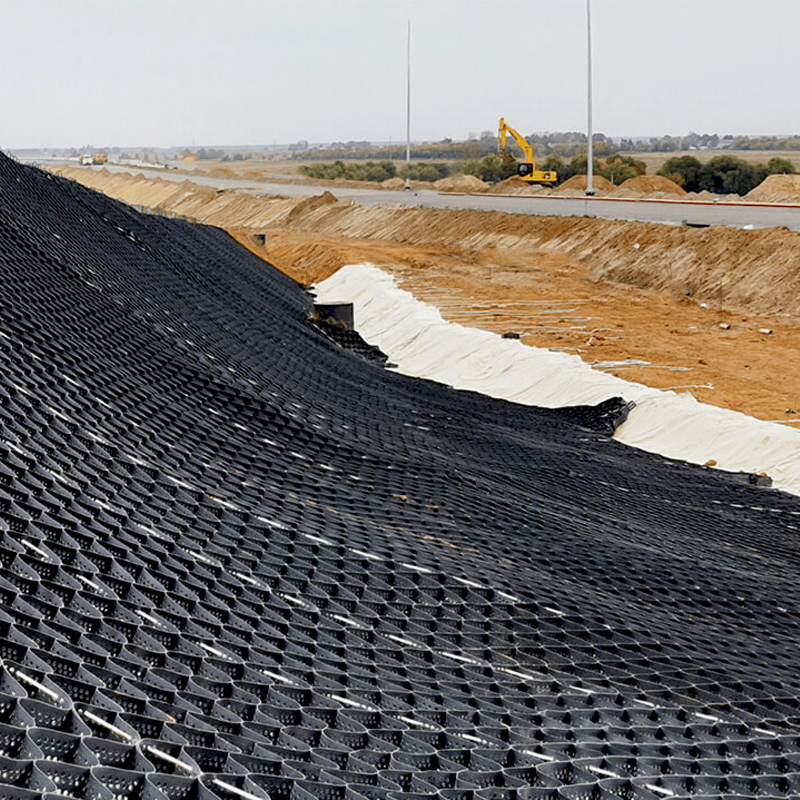 Kunststoff ASTM Standard Straßengitter Kies Honigsack HDPE Geocell zum Halten der Wand Verstärkung Hangschutz Auffahrt Geocell Erosionskontrolle
