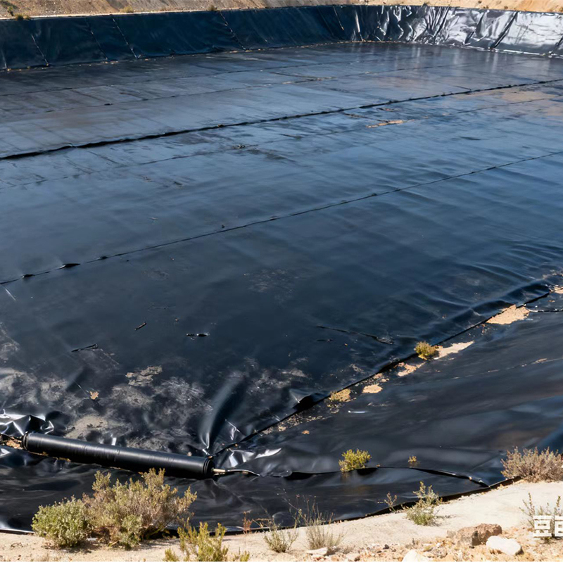 High Strength Impermeable Puncture Resistant and Aging Resistant HDPE Geomembrane Pond liner for Tailings Landfill