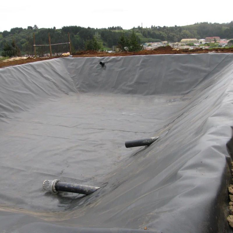 Hard Black Liner Hdpe Wasserdichtes Teich Liner Geomembran Polyethylen Fabrikpreis zum Verkauf